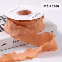 Ruy băng vải bèo 2.5cm (bán mét) | Tada Craft