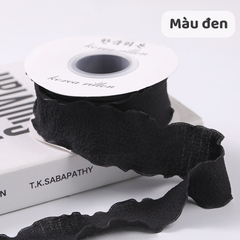 Ruy băng vải bèo 2.5cm (bán mét) | Tada Craft
