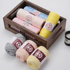 Sợi dệt trơn con cừu Woolies 2mm | Tada Craft