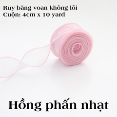 Cuộn ruy băng voan không lõi dài 5m | Tada Craft