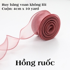 Cuộn ruy băng voan không lõi dài 5m | Tada Craft