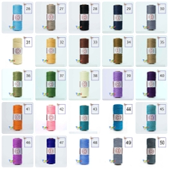 Sợi dệt trơn con cừu Woolies 2mm | Tada Craft