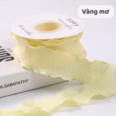 Ruy băng vải bèo 2.5cm (bán mét) | Tada Craft