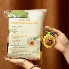 Bộ kit móc khóa Hướng Dương Mặt Cười | Tada Craft