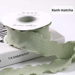 Ruy băng vải bèo 2.5cm (bán mét) | Tada Craft