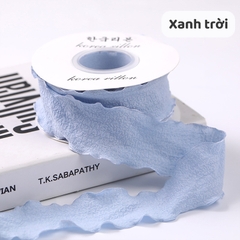Ruy băng vải bèo 2.5cm (bán mét) | Tada Craft