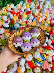 Móc khóa bé nấm handmade