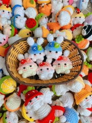 Móc khóa bé nấm handmade