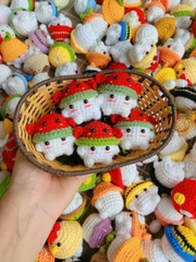 Móc khóa bé nấm handmade