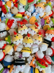 Móc khóa bé nấm handmade