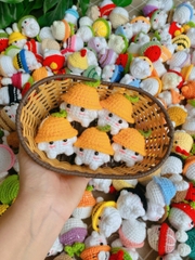 Móc khóa bé nấm handmade
