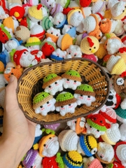Móc khóa bé nấm handmade