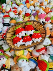 Móc khóa bé nấm handmade