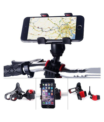 Mobile Phone Holders Live Streaming Microphone Stand Bicycle Motor Bike Rotating Phone Support Accessories