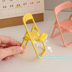 Foldable Lazy Mobile Phone Holder Cute Sweet Creative Desktop Mini Chair Stand Can Be Used As Decorative Ornaments