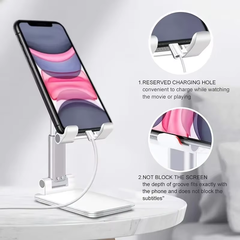 Desktop Phone Holder Stand Mobile Phone Support Adjustable Angle Height Cell Phone Stand Universal for All Smart Phones