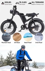 Electric Fat Bike (Elektriskais velosipēds ar lielām riepām)