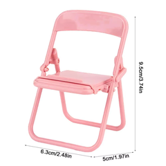 Foldable Lazy Mobile Phone Holder Cute Sweet Creative Desktop Mini Chair Stand Can Be Used As Decorative Ornaments