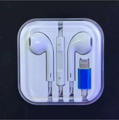 Bluetooth Wired Earphone Headphones for iphone with Lightning Connector.