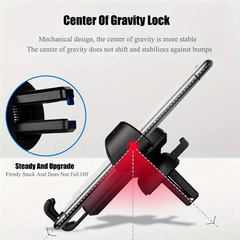 Car Navigation Mobile Phone Holder Car Air Outlet Anti Shaking Gravity Car Holder Factory Wholesale Mobile Phone Holder
