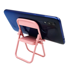 Foldable Lazy Mobile Phone Holder Cute Sweet Creative Desktop Mini Chair Stand Can Be Used As Decorative Ornaments