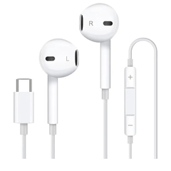 USB C Earbuds, Bass Stereo Headphones, In-Ear Headphones Earphones for Calls and Music, C-Type Wired Headphones, Audio Electronic Products