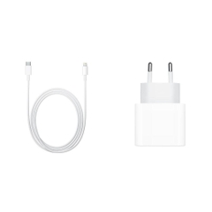 Set Charger for Iphone - Accessory Fast Charger PD 20W - with Lightning to Type-C Cable - White