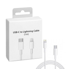Set Charger for Iphone - Accessory Fast Charger PD 20W - with Lightning to Type-C Cable - White