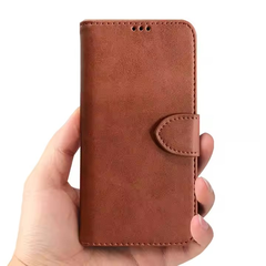 Calf PU Leather Cover Universal Mobile Flip Stand Phone Case Clamshell Wallet Cover for all Phones