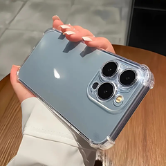Luxury Original Shockproof Transparent Case For iPhone Bumper Cases Clear Back Cover