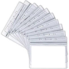 Waterproof Transparent Card Holder Plastic Id Card Badge Holders Case To Protect Credit Cards Card Protector Cardholder