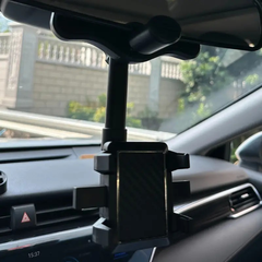 360° Rotatable and Extendable ABS Phone Holder, Waterproof Square Wall-Mount Cradle with Rotational Design for Various Angles, Compatible with Auto Vehicles, Device Mount Features Rotatable