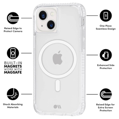 Luxury Magnetic Wireless Charge For Magsafe Case for iPhone  Back Cover Transparent Case