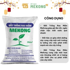 Đất Trồng rau mầm MeKong TTs 20 dm3