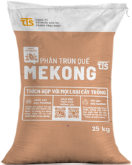 Trùn quế nguyên liệu (Phân Trùn quế MeKong 25kg/bao)