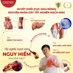 Viên Uống Lumbrokinase EX Eikenbi Tan Cục Máu Đông & Chống Đột Quỵ [60 viên]