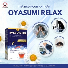 Trà Ngủ Ngon Oyasumi Relax Wakenko Giúp An Thần, Giảm Stress [Hộp 30 gói]