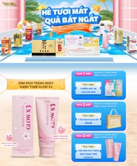 Kem Kích Trắng Body Nâng Tone Glow X3 Eikenbi 200gr