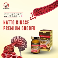 Viên Uống Chống Đột Quỵ Natto Kinase Premium 6000FU Wakenko [60 Viên]