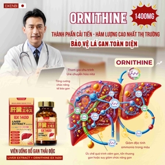 Viên Uống Bổ Gan Thải Độc Liver Extract+ Ornithine Ex1400 Eikenbi [180 viên - Date: Tháng 11/2026]