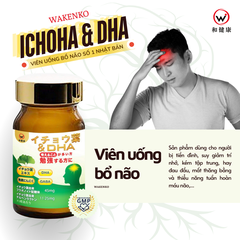 Viên Uống Tiền Đình Bổ Não Cao Cấp DHA + ICHOHA Wakenko [60 Viên]