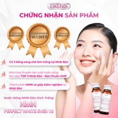 Nước Uống NMN Siêu Kích Trắng NMN Perfect White Ever 18 Eikenbi [10 Chai x 30ml]