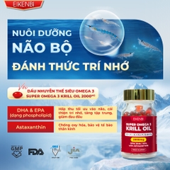 Dầu Nhuyễn Thể Super Omega 3 Krill Oil Eikenbi Nhật Bản