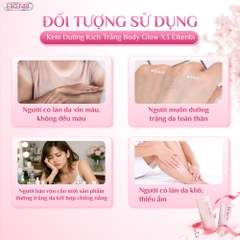 Kem Kích Trắng Body Nâng Tone Glow X3 Eikenbi 200gr
