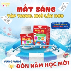 Dầu Nhuyễn Thể Natural Omega-3 Krill Oil Eikenbi Kids [Hộp 60 viên]