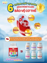 Dầu Nhuyễn Thể Natural Omega-3 Krill Oil Eikenbi Kids [Hộp 60 viên]