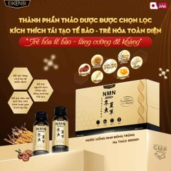 Nước Uống NMN Đông Trùng Hạ Thảo 38000+ Eikenbi [Hộp 10 lọ 50ml]