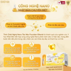 Tinh Chất Nghệ Nano Tảo Nâu Fucoidan Eikenbi [15 Ống x 10ml]