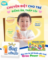 Siro Háu Ăn Lợi Khuẩn Yến Tươi Grow Power Plus Eikenbi Kids [Hộp 15 ống]