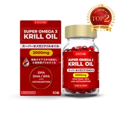 Dầu Nhuyễn Thể Super Omega 3 Krill Oil Eikenbi Nhật Bản [Hộp 60 viên]